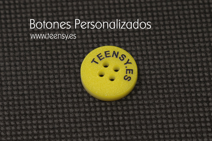 botones personalizados amarillo
