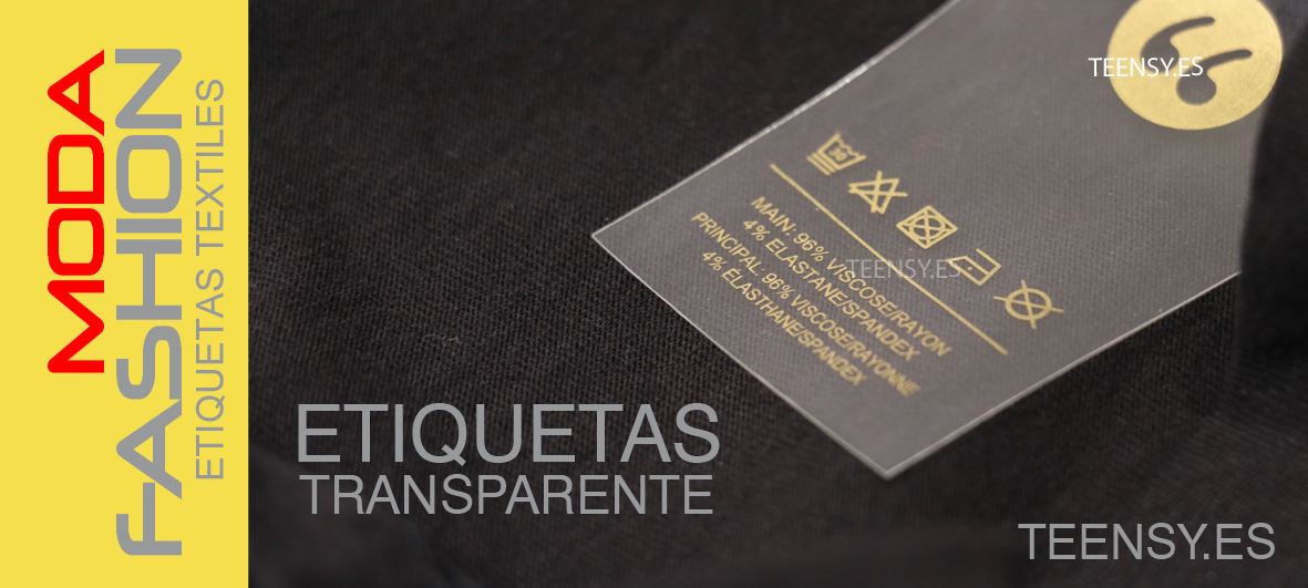etiquetas para ropa transparente